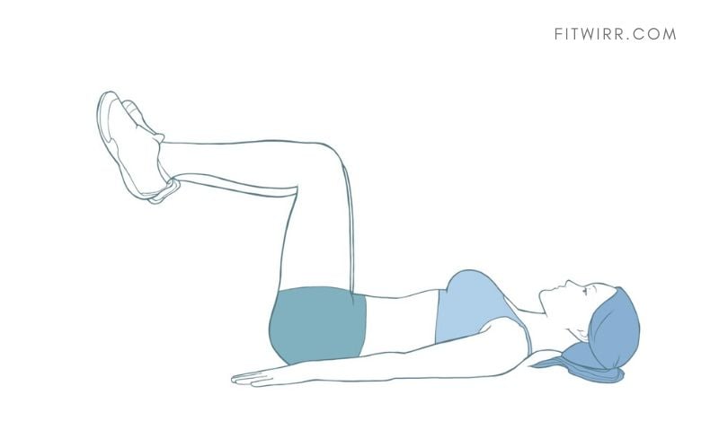 dumbbell reverse crunch