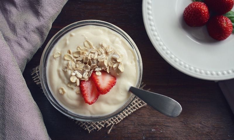 Greek yogurt bananas