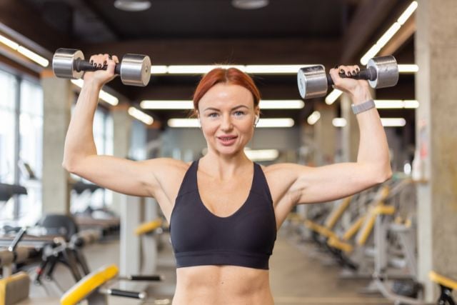 Overhead Press with Dumbbells