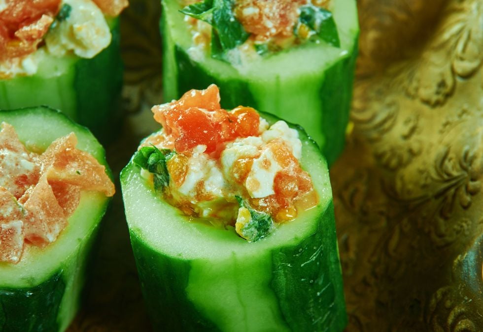 Stuffed Cucumber Cups
