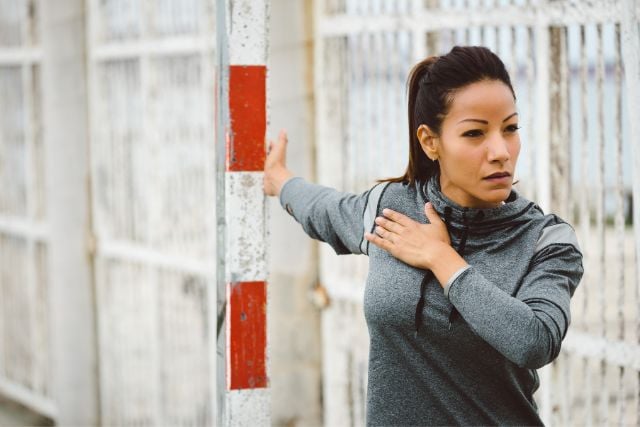 6 Wall Exercises That Work Wall Chest Stretch